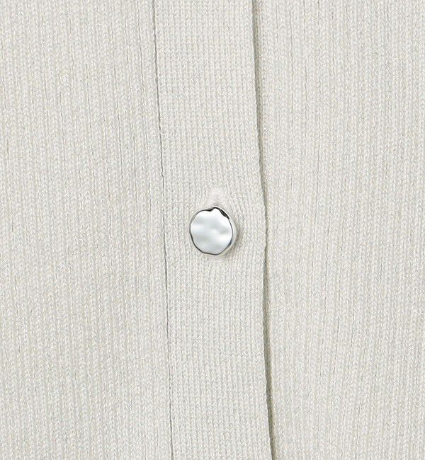 NOLLEY'S「《手洗い可能》リブ斜め柄Vネックカーディガン」|カーディガン|