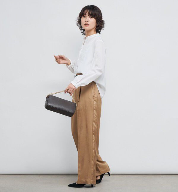 NOLLEY'S「ウォッシャブル前チュールフリルブラウス」|シャツ・ブラウス|