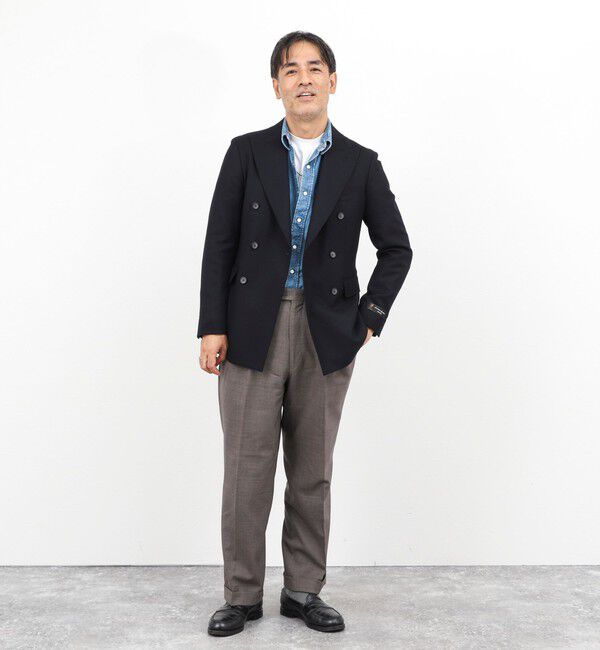 NOLLEY'S goodman「《ビジカジ対応》尾州 WOOL W JACKET 25AW」|テーラードジャケット|