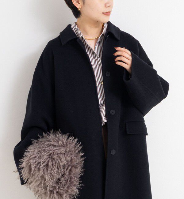 NOLLEY'S sophi「SUPER140リバーステンカラーコート」|ステンカラーコート|