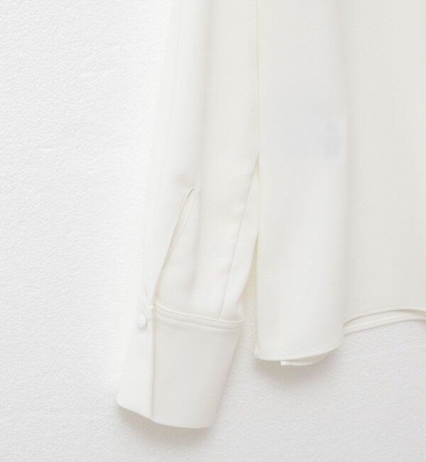 NOLLEY'S sophi「ウォッシャブルストレッチバックサテンボウタイブラウス」|シャツ・ブラウス|