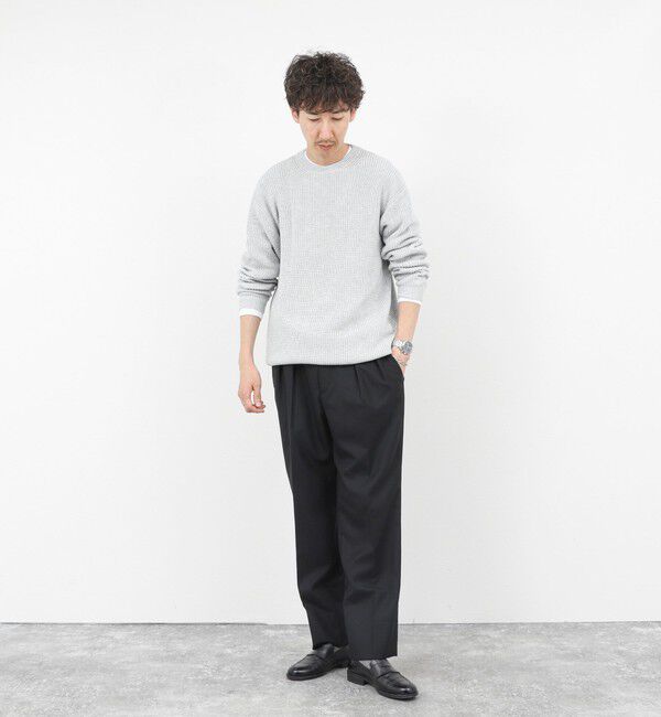 NOLLEY'S goodman「《2点セット》ウォッシャブル/抗菌加工 片畦7Gプルオーバー(ロンT付) 25AW」|ニット・セーター|