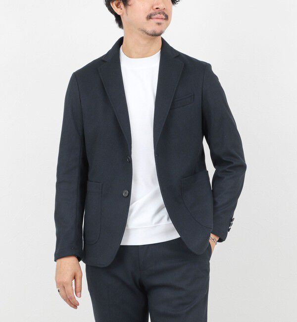 NOLLEY'S goodman「《セットアップ対応》【Active Jersey】ホームスパン ストレッチイージーJK」|テーラードジャケット|