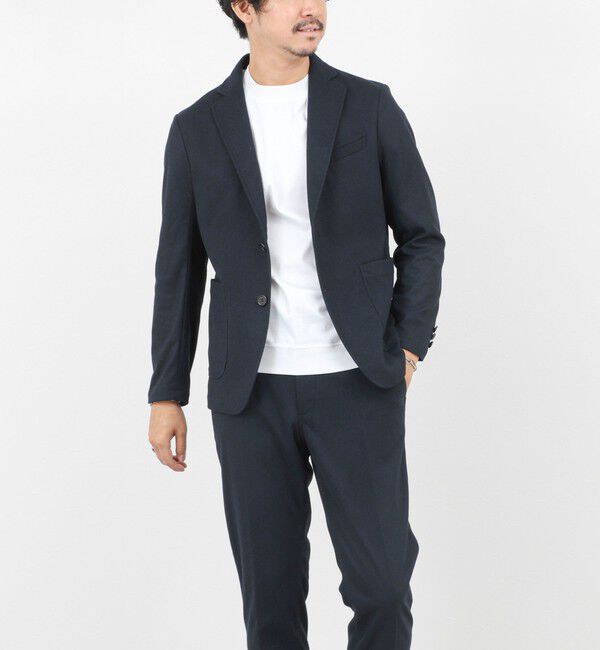 NOLLEY'S goodman「《セットアップ対応》【Active Jersey】ホームスパン ストレッチイージーJK」|テーラードジャケット|