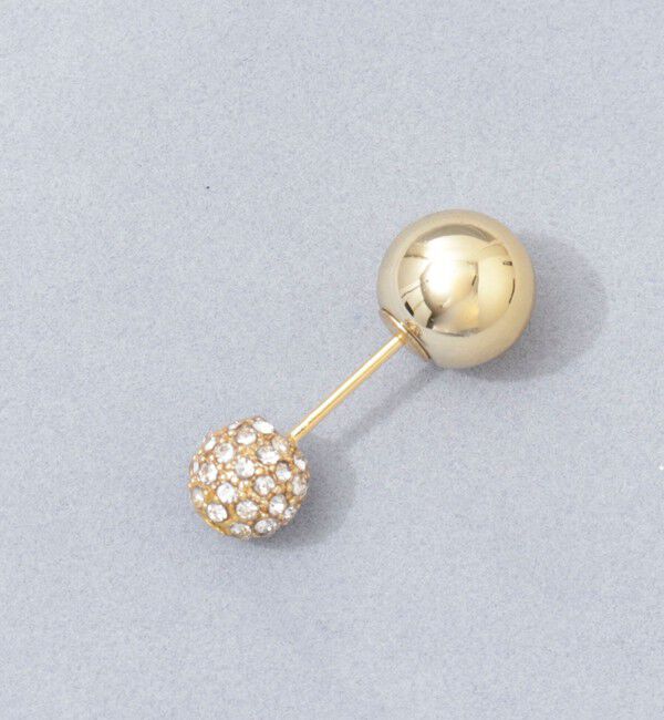 grace grace「【grace grace/グラスグラス】ボールパヴェプッシュピン」|ブローチ・コサージュ|ゴールド