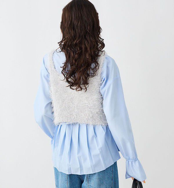 NOLLEY'S sophi「《手洗い可能》ラメシャギー2WAYビスチェ」|ニット・セーター|