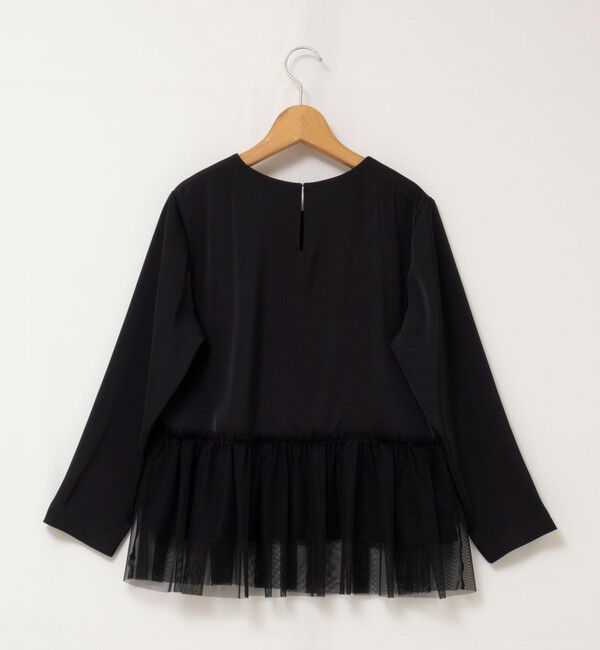 NOLLEY'S「ウォッシャブルオトナサテンペプラムブラウス」|シャツ・ブラウス|