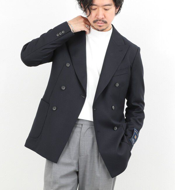 NOLLEY'S goodman「《ビジカジ対応》MARTIN ホップサックダブルJK 26SS」|テーラードジャケット|