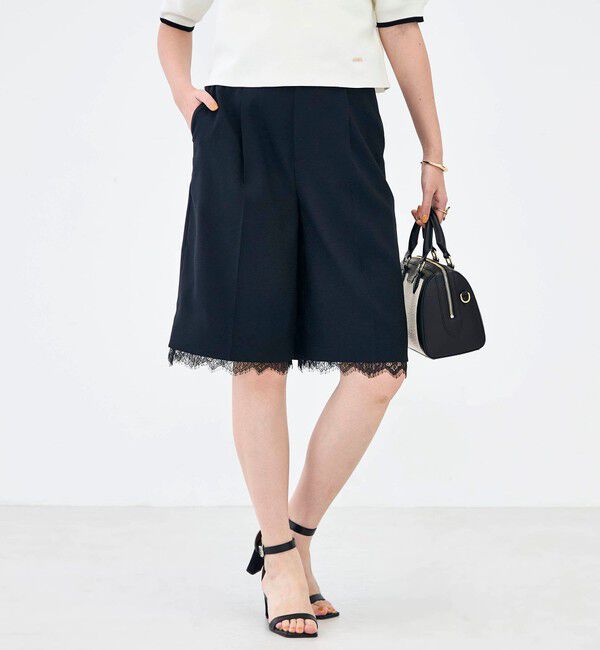 NOLLEY'S「《セットアップ対応》ウォッシャブルハイスペック麻調2WAYハーフパンツ」|その他|