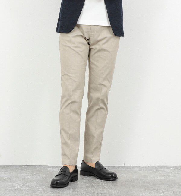 NOLLEY'S goodman「《ビジカジ対応》綿麻COOLMAX スリムフィットパンツ 26SS」|チノ|