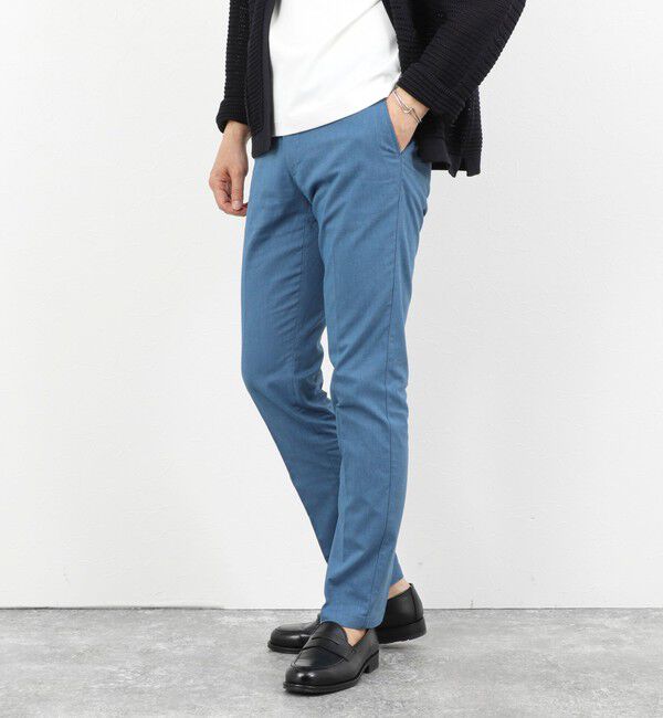 NOLLEY'S goodman「《ビジカジ対応》綿麻COOLMAX スリムフィットパンツ 26SS」|チノ|