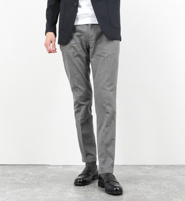 NOLLEY'S goodman「《ビジカジ対応》綿麻COOLMAX スリムフィットパンツ 26SS」|チノ|