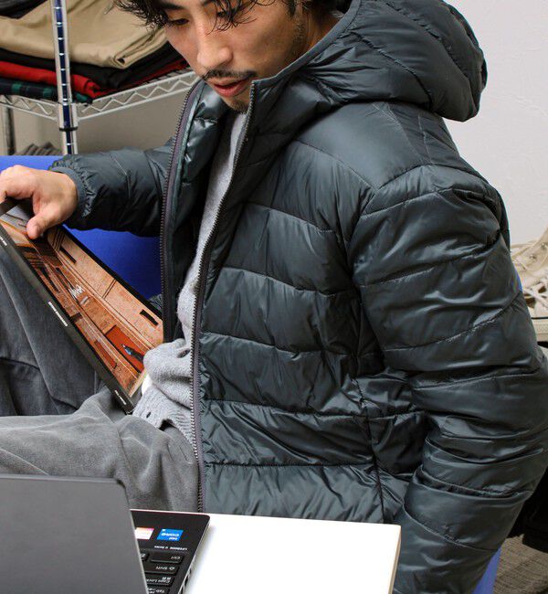 GLOSTER「【昨年ヒットの別注ダウンが新色追加で再登場！】GLOSTER別注 TAIONパッカブルフーディダウン」|ダウン|チャコールグレー