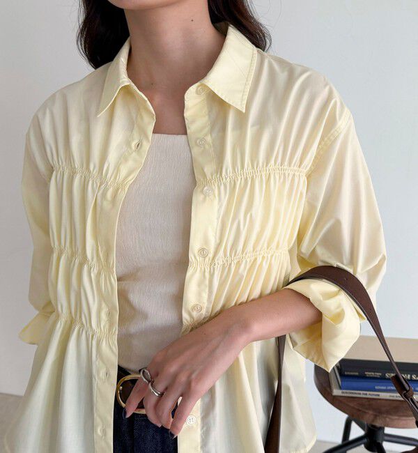 fredy emue「【@sora_522m企画】シャーリングシャツ」|シャツ・ブラウス|