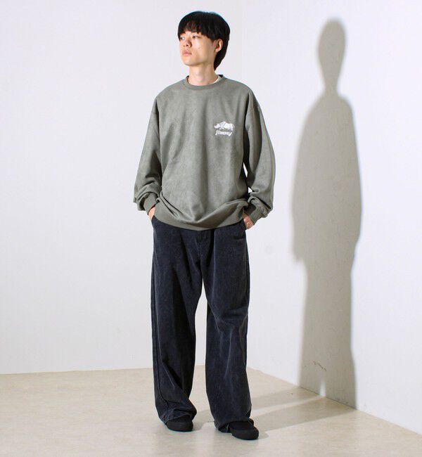 GLOSTER「【ロングセラーコラボ】ジムニー&times;GLOSTER フェイクスエードプルオーバー」|スウェット・ジャージ|
