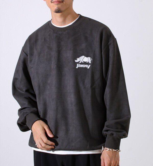 GLOSTER「【ロングセラーコラボ】ジムニー&times;GLOSTER フェイクスエードプルオーバー」|スウェット・ジャージ|
