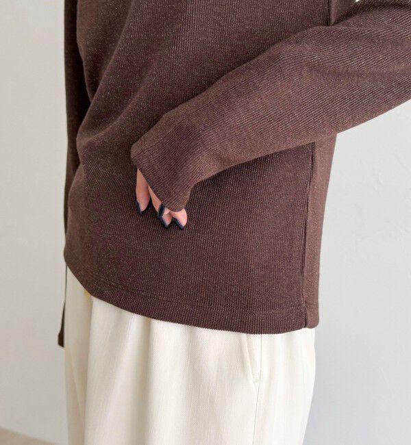 fredy emue「ラメテレコボートネックプルオーバー」|Tシャツ・カットソー|