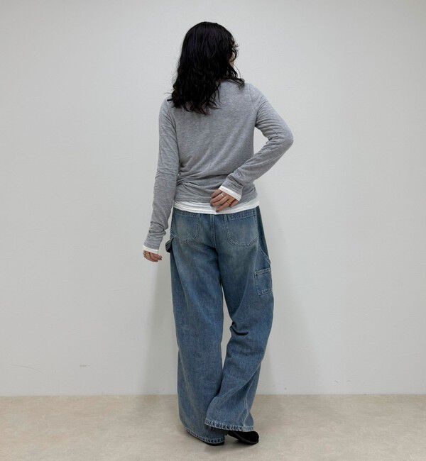 fredy emue「ウールブレンドシアーロンTシャツ」|Tシャツ・カットソー|