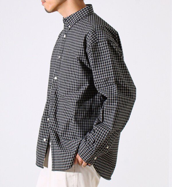 GLOSTER「【シャツ＋Tシャツの2点セット】TC平織 小柄チェックアンサンブル」|シャツ・ブラウス|