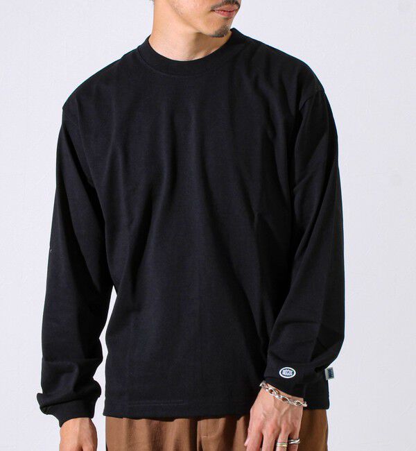 GLOSTER「【6色展開/UNISEX/ベーシック】【DISCUS】USA綿ブレンド ヘビーウエイトロンT」|Tシャツ・カットソー|ブラック