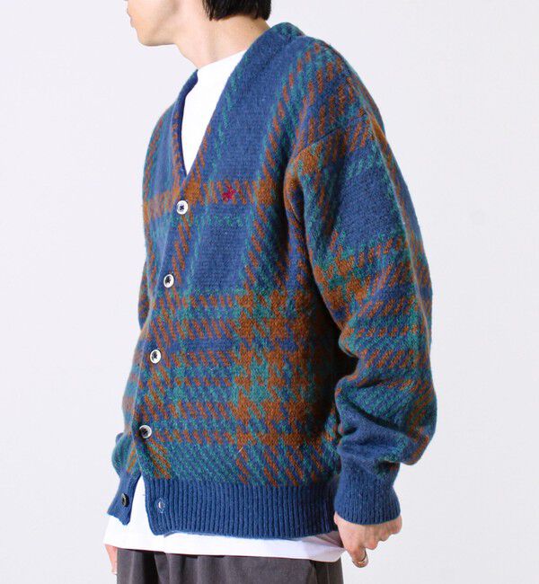 GLOSTER「【実績品番/UNISEX/別注柄あり】【BHPC】モヘヤタッチニットカーディガン」|カーディガン|