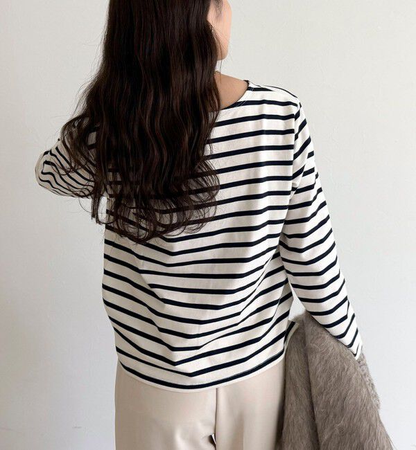 fredy emue「コンパクトボーダーロンTシャツ」|Tシャツ・カットソー|