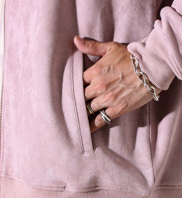 GLOSTER「【秋の新定番】フェイクスエードMA-1ジップブルゾン」|ブルゾン・スタジャン|