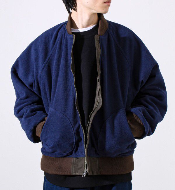GLOSTER「【ナイロン&times;フリース】2WAY リバーシブルボンバージャケット MA-1 UNISEX」|ブルゾン・スタジャン|