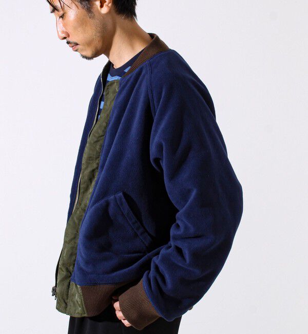 GLOSTER「【ナイロン&times;フリース】2WAY リバーシブルボンバージャケット MA-1 UNISEX」|ブルゾン・スタジャン|