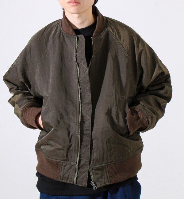 GLOSTER「【ナイロン&times;フリース】2WAY リバーシブルボンバージャケット MA-1 UNISEX」|ブルゾン・スタジャン|