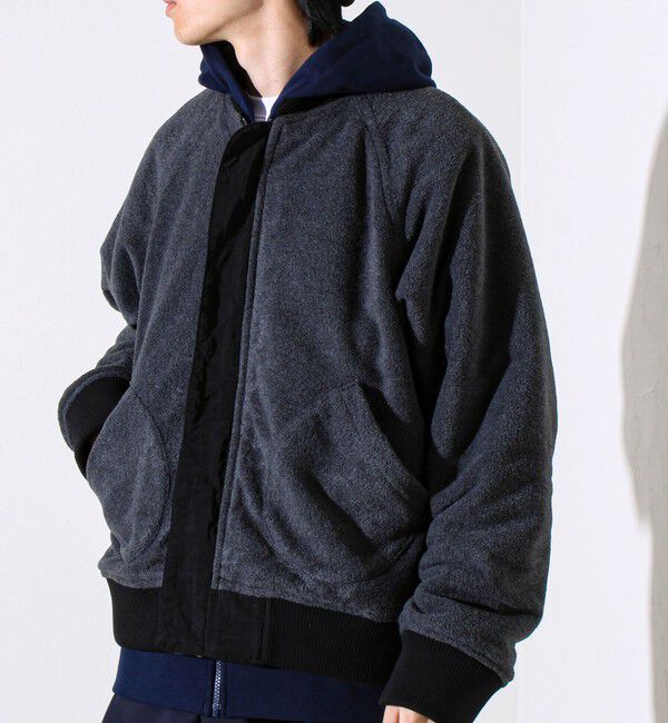 GLOSTER「【ナイロン&times;フリース】2WAY リバーシブルボンバージャケット MA-1 UNISEX」|ブルゾン・スタジャン|