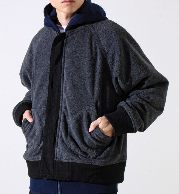 GLOSTER「【ナイロン&times;フリース】2WAY リバーシブルボンバージャケット MA-1 UNISEX」|ブルゾン・スタジャン|