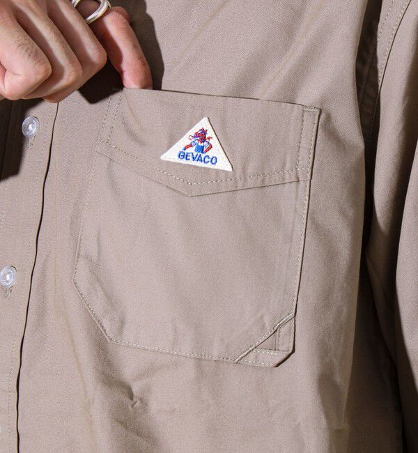 GLOSTER「【GEVACO/ゲバコ】起毛バンドカラーシャツ」|シャツ・ブラウス|