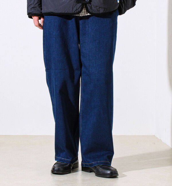 GLOSTER「【シーズンレス/ストレスフリーな穿き心地】ワイドストレッチデニムパンツ」|デニム|