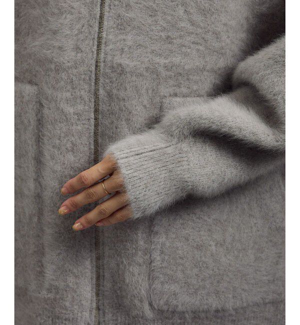 SALON adam et rope'「FOXカシミヤジップブルゾン」|ブルゾン・スタジャン|