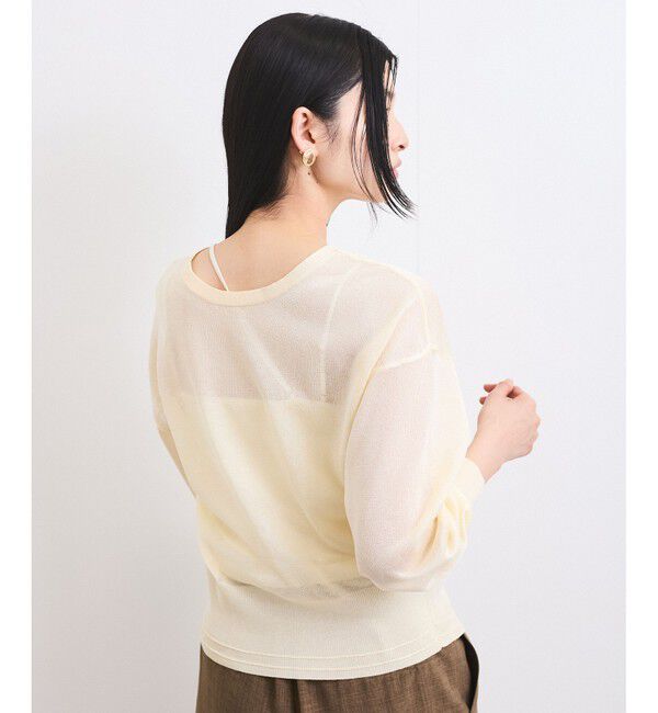 VIS「【前後2WAY】ハート釦シアーカーディガン」|カーディガン|