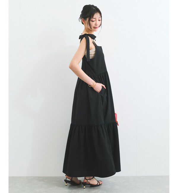 VIS「【WEB限定】ロングストラップサマードレス」|ワンピース|