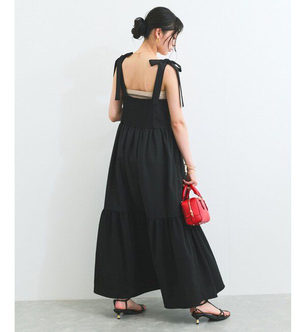 VIS「【WEB限定】ロングストラップサマードレス」|ワンピース|