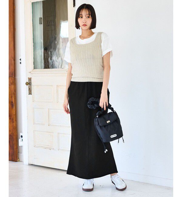 VIS「ミニ裏毛ナロースカート」|スカート|