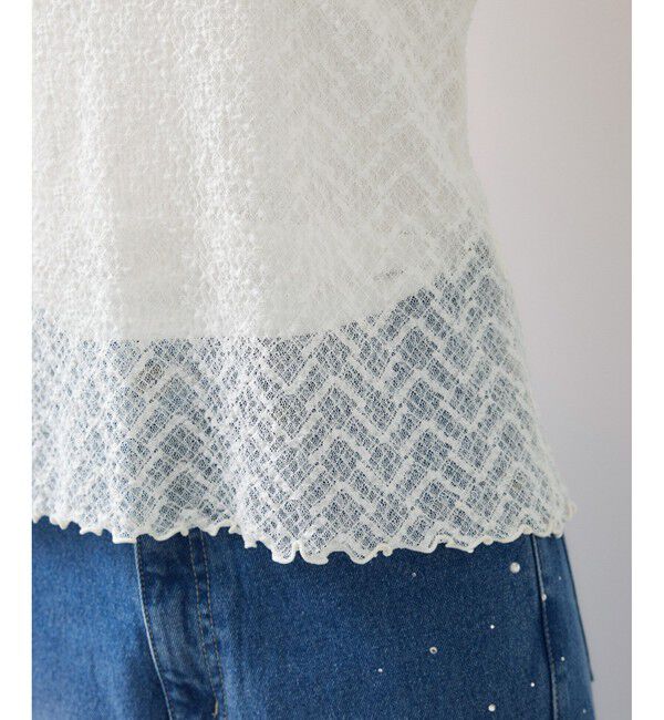 VIS「フレアスリーブレースインナートップス」|Tシャツ・カットソー|