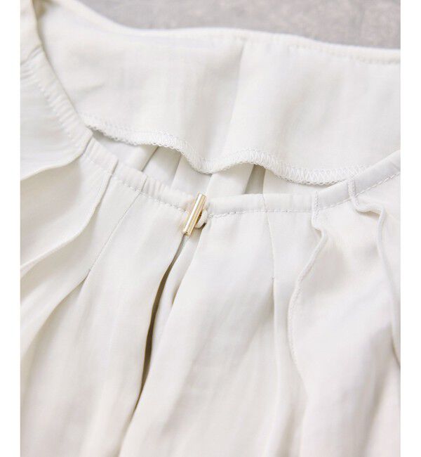 VIS「割線フリルブラウス/イージーケア」|シャツ・ブラウス|