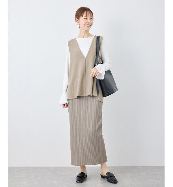 Rope&rsquo;Picnic「【花粉ガード】クリアツイルジレベスト/セレモニー・通勤対応・セットアップ対応」|ベスト・ジレ|