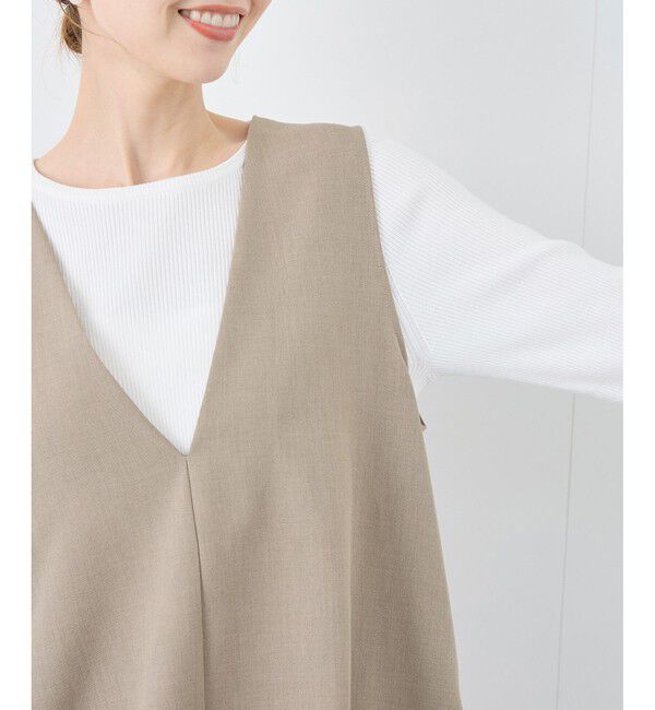 Rope&rsquo;Picnic「【花粉ガード】クリアツイルジレベスト/セレモニー・通勤対応・セットアップ対応」|ベスト・ジレ|