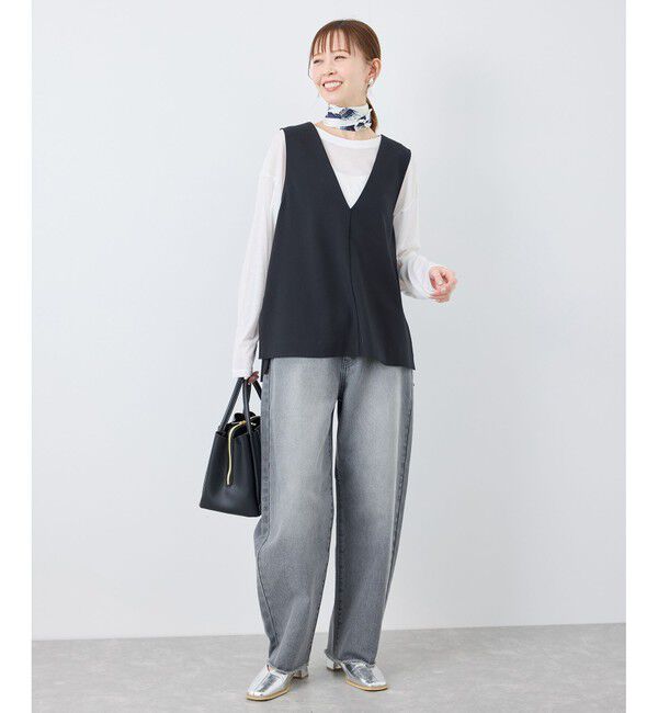 Rope&rsquo;Picnic「【花粉ガード】クリアツイルジレベスト/セレモニー・通勤対応・セットアップ対応」|ベスト・ジレ|