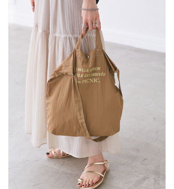 ROPE PICNIC PASSAGE「【A4対応・撥水】 2WAYマルシェトートバッグ」|トートバッグ|ブラウン系(24)