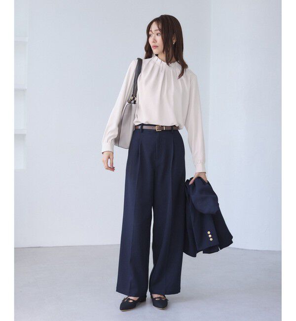 Rope&rsquo;Picnic「【WEB限定】多機能タックブラウス」|シャツ・ブラウス|