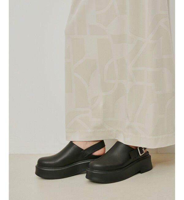 ADAM ET ROPE'「【定番人気】・【新色追加】ボリュームソールベルトクロッグ」|サンダル|