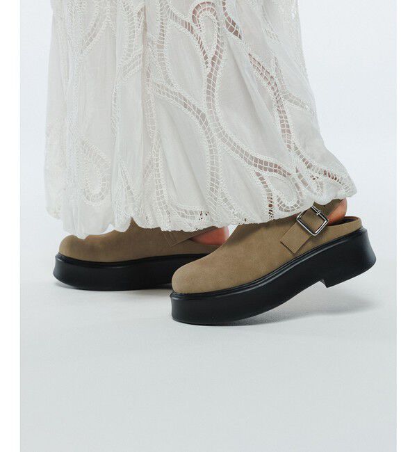 ADAM ET ROPE'「【定番人気】・【新色追加】ボリュームソールベルトクロッグ」|サンダル|