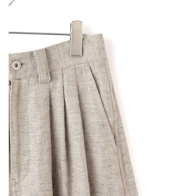 ADAM ET ROPE'「リネンタックパンツ」|チノ|