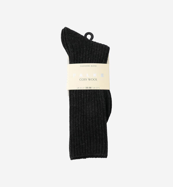 FALKE 「FALKE | 47080 COSY WOOL BOOT SOCKS WOMEN」|ソックス|CHARCOAL